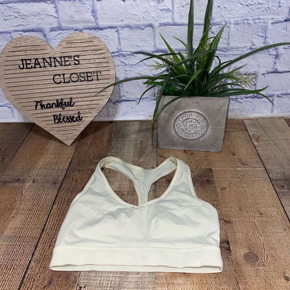 BuffBunny Pastel Yellow Sports bra Racer back Size Small S